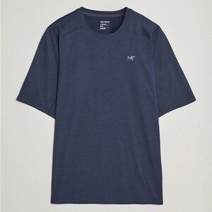 Arc'teryx Men's Cormac Crew Neck T-Shirt Black Sapphire Heather